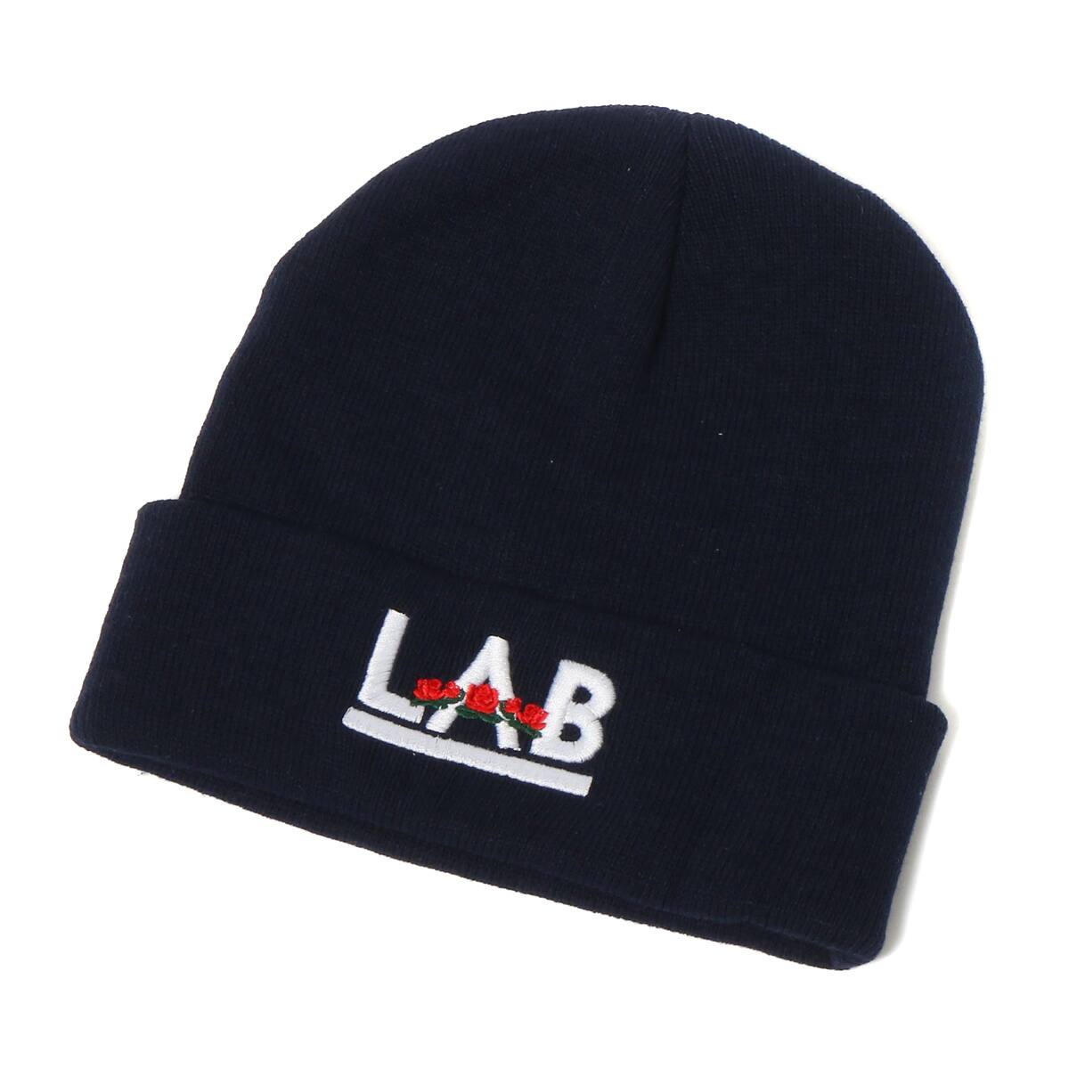 ATMOS LAB ROSE EMBROIDERY CUFF KNIT NAVY_photo_large