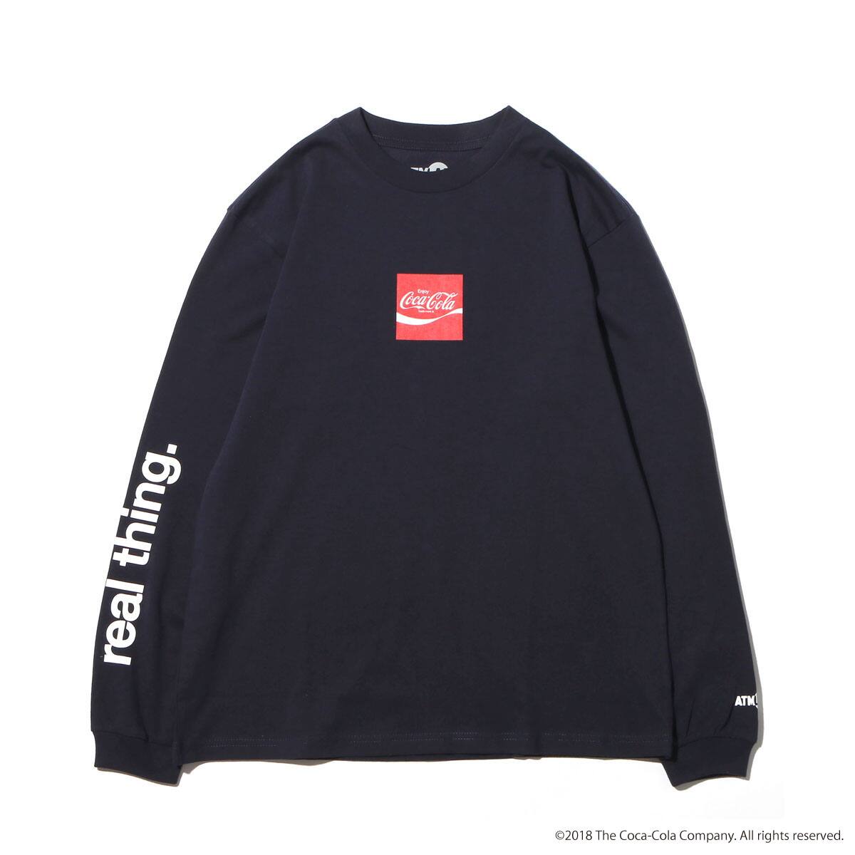 ATMOS LAB COCA-COLA by ATMOS LAB ITS REAL THINGS LS TEE NAVY_photo_large