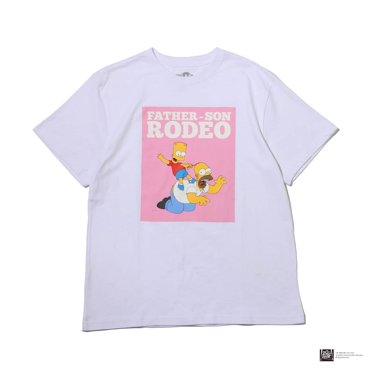 THE SIMPSONS x ATMOS LAB HOMER&BART RODEO TEE WHITE_photo_large