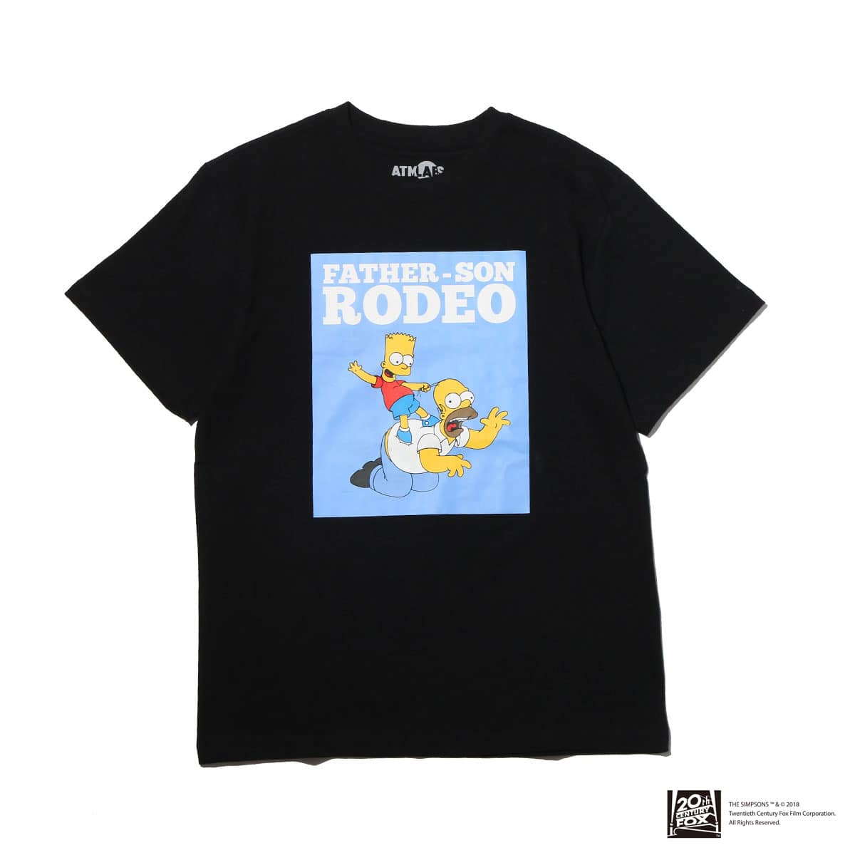 THE SIMPSONS x ATMOS LAB HOMER&BART RODEO TEE BLACK_photo_large