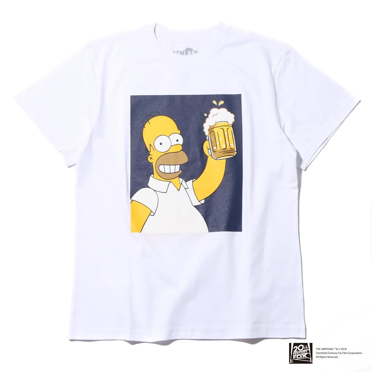 THE SIMPSONS x ATMOS LAB HOMER BEER TEE WHITE_photo_large