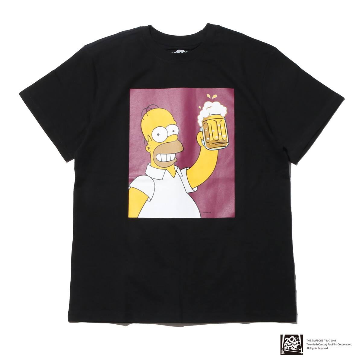 THE SIMPSONS x ATMOS LAB HOMER BEER TEE BLACK_photo_large
