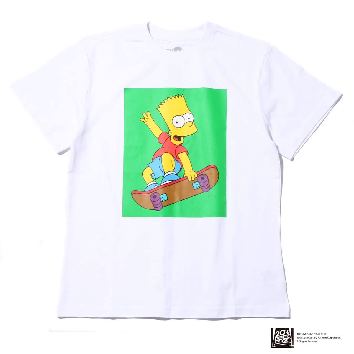 THE SIMPSONS x ATMOS LAB BART SKATE TEE WHITE_photo_large