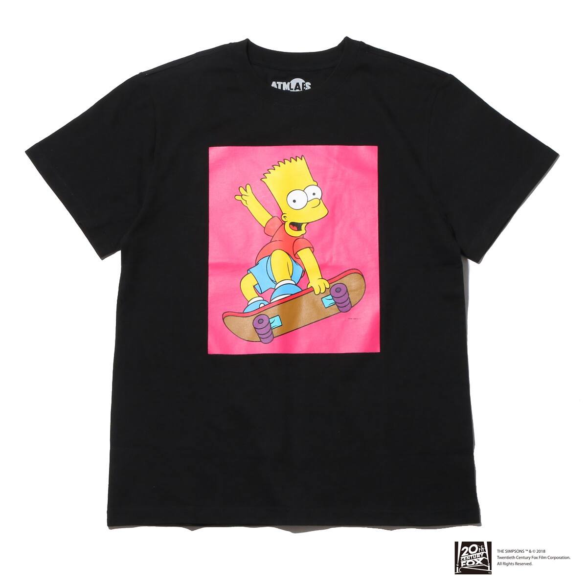 THE SIMPSONS x ATMOS LAB BART SKATE TEE BLACK_photo_large