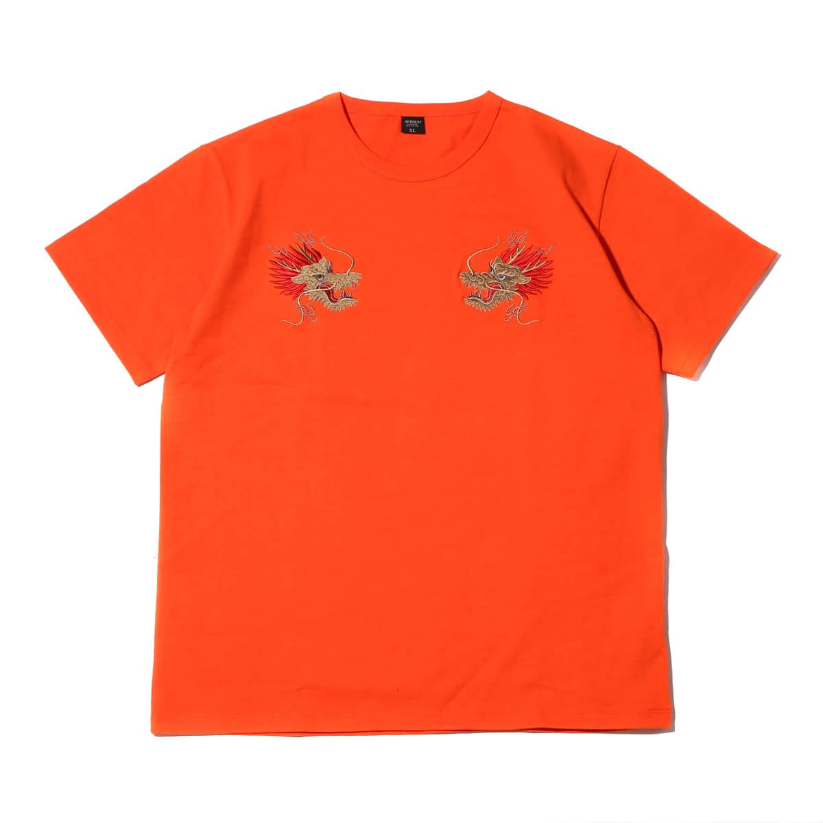 ATMOS LAB AVIREX x ATMOS LAB EMBROIDERY TEE (DRAGON ) ORANGE_photo_large