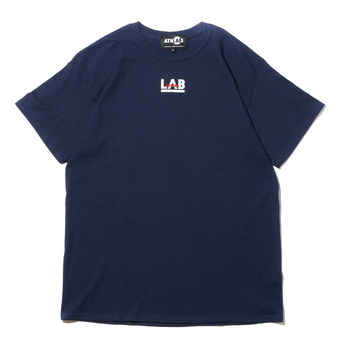 ATMOS LAB ROSE EMBROIDERY TEE  NAVY_photo_large