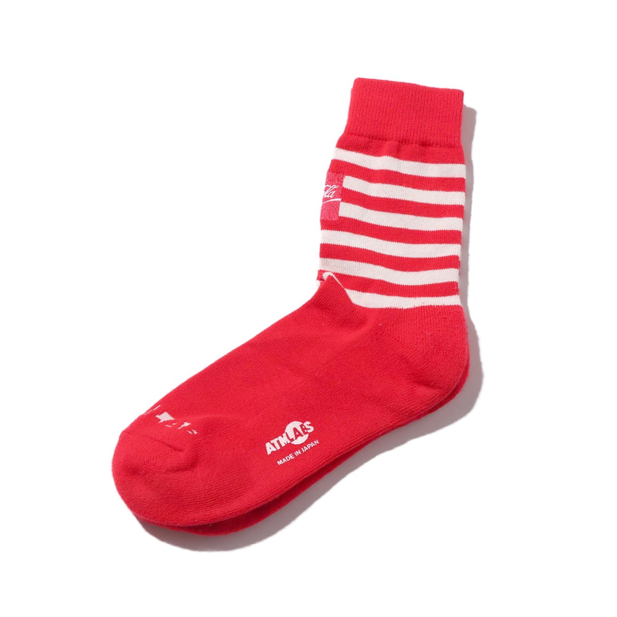 COCA COLA by ATMOS LAB BORDER SOCKS RED 19SS-S_photo_large
