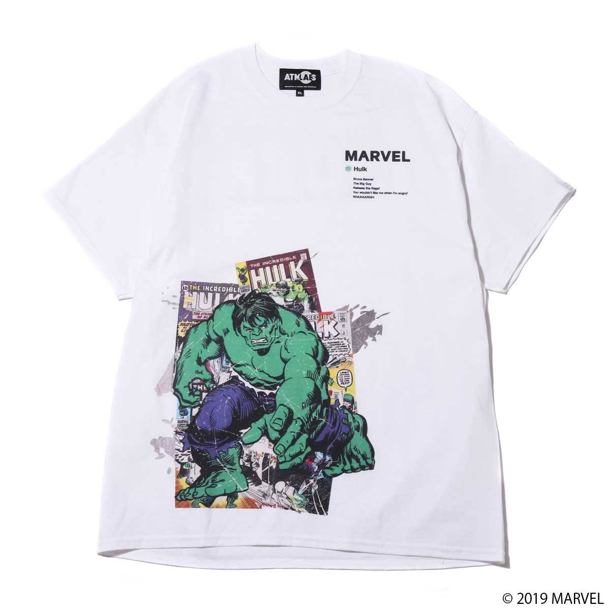 MARVEL x ATMOS LAB TEE HULK WHITE 19SP-S_photo_large