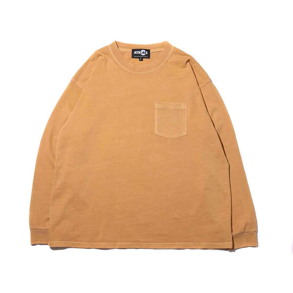 ATMOS LAB OVERDYED BIG LS TEE CAMEL 19SS-I_photo_large