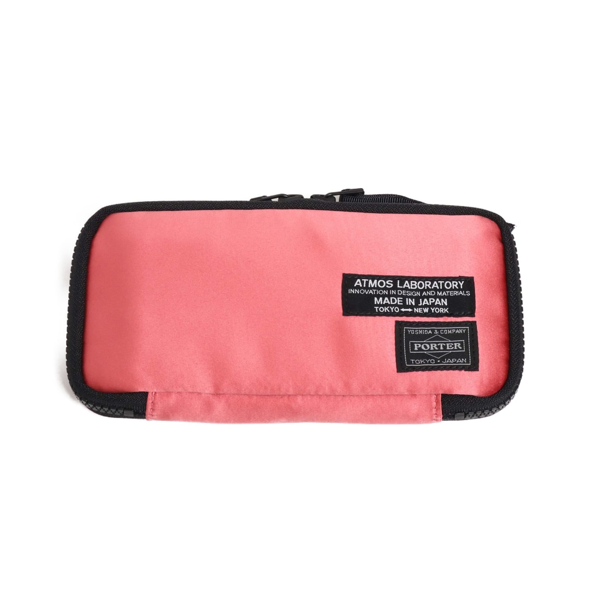 PORTER x ATMOS LAB SATIN WALLET L PINK 19SU-S