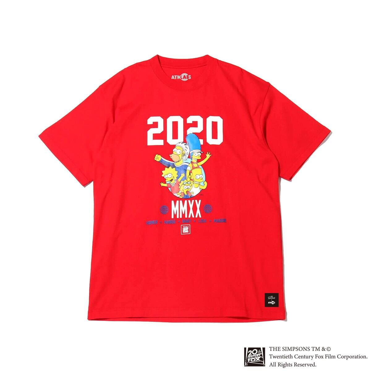 ATMOS LAB x THE SIMPSONS 2020 FAMILY TEE RED 20SP-S