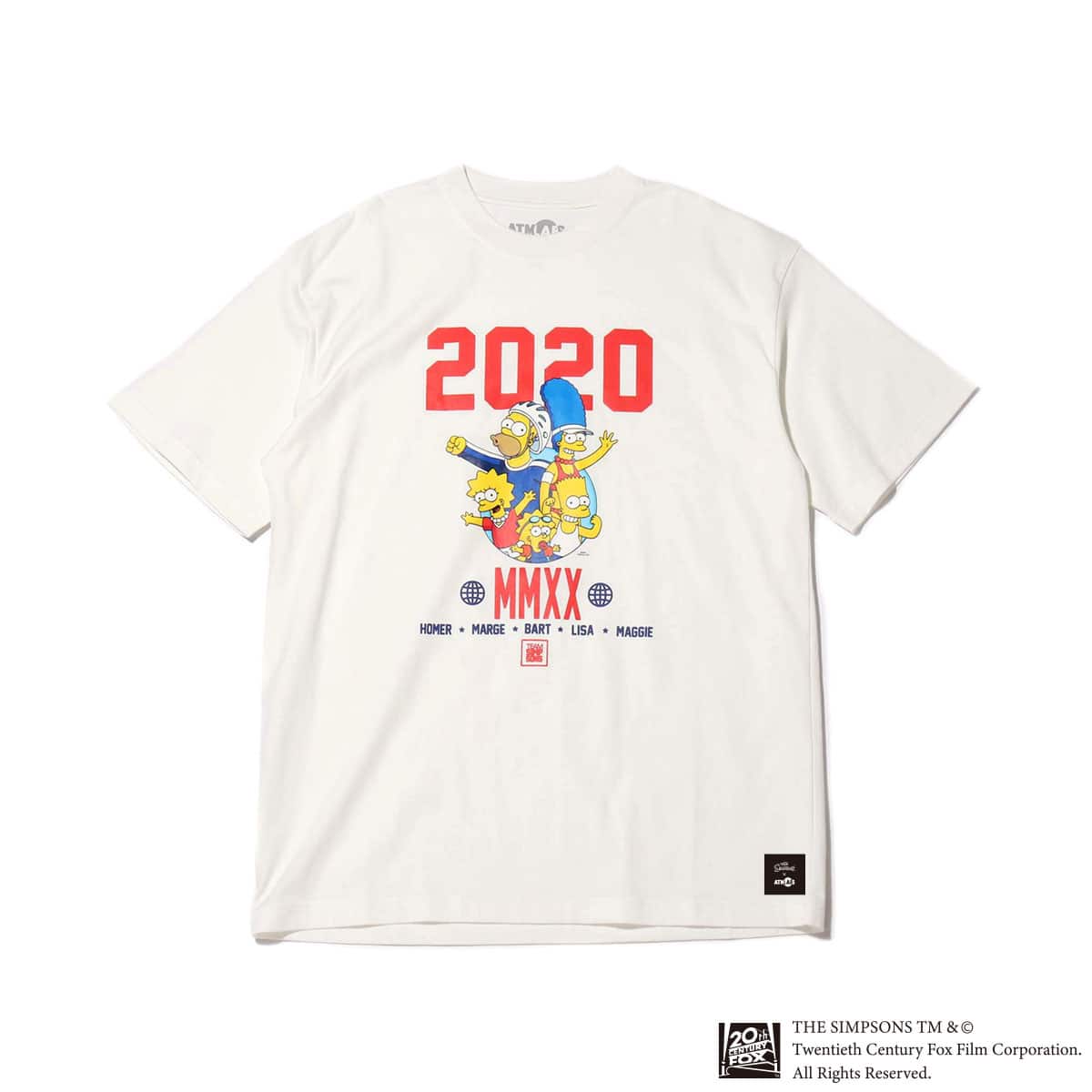 ATMOS LAB x THE SIMPSONS 2020 FAMILY TEE WHITE 20SP-S_photo_large