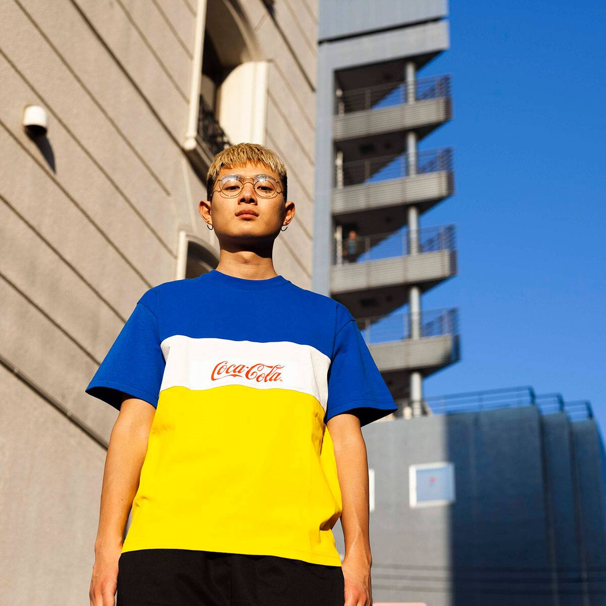 ATMOS LAB x COCA-COLA PANEL BORDER TEE YELLOW 20SP-S_photo_large