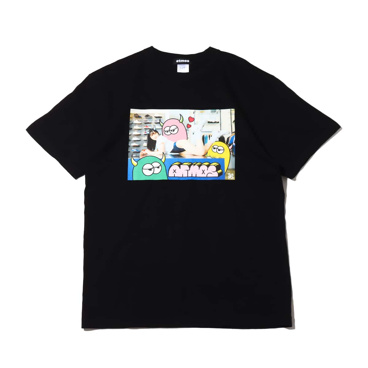AMATSU MARINA x atmos MOYA TEE BLACKのメイン画像
