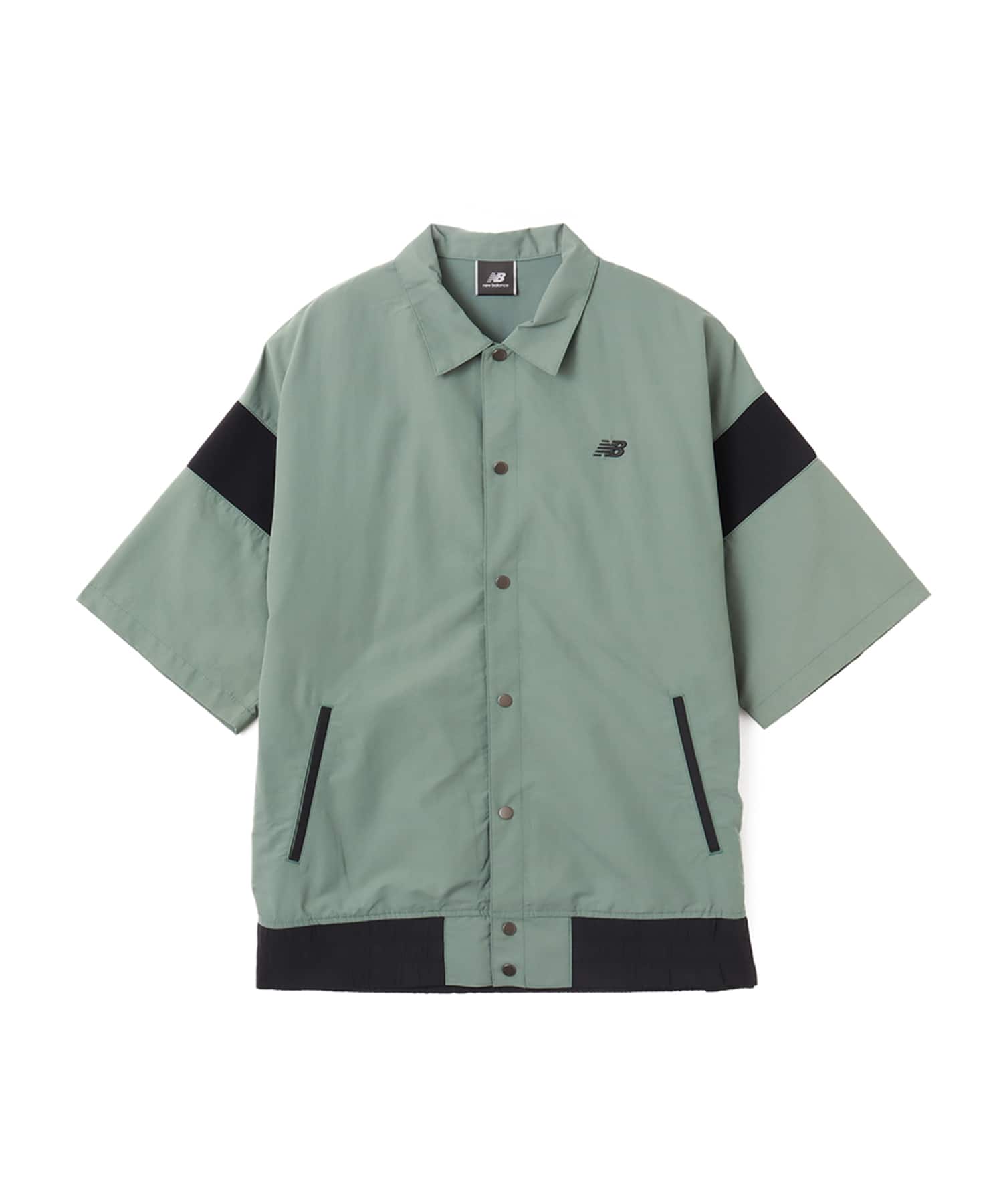 New Balance MET24 Short Sleeve Shirts Jacket ダークジュ二