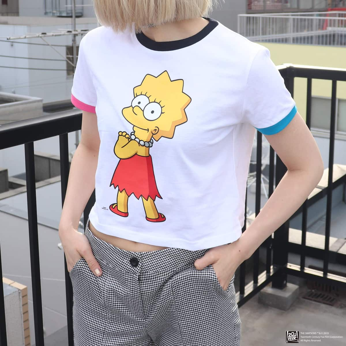 The Simpsons X Atmos Pink リンガー Tシャツ White 19sp S