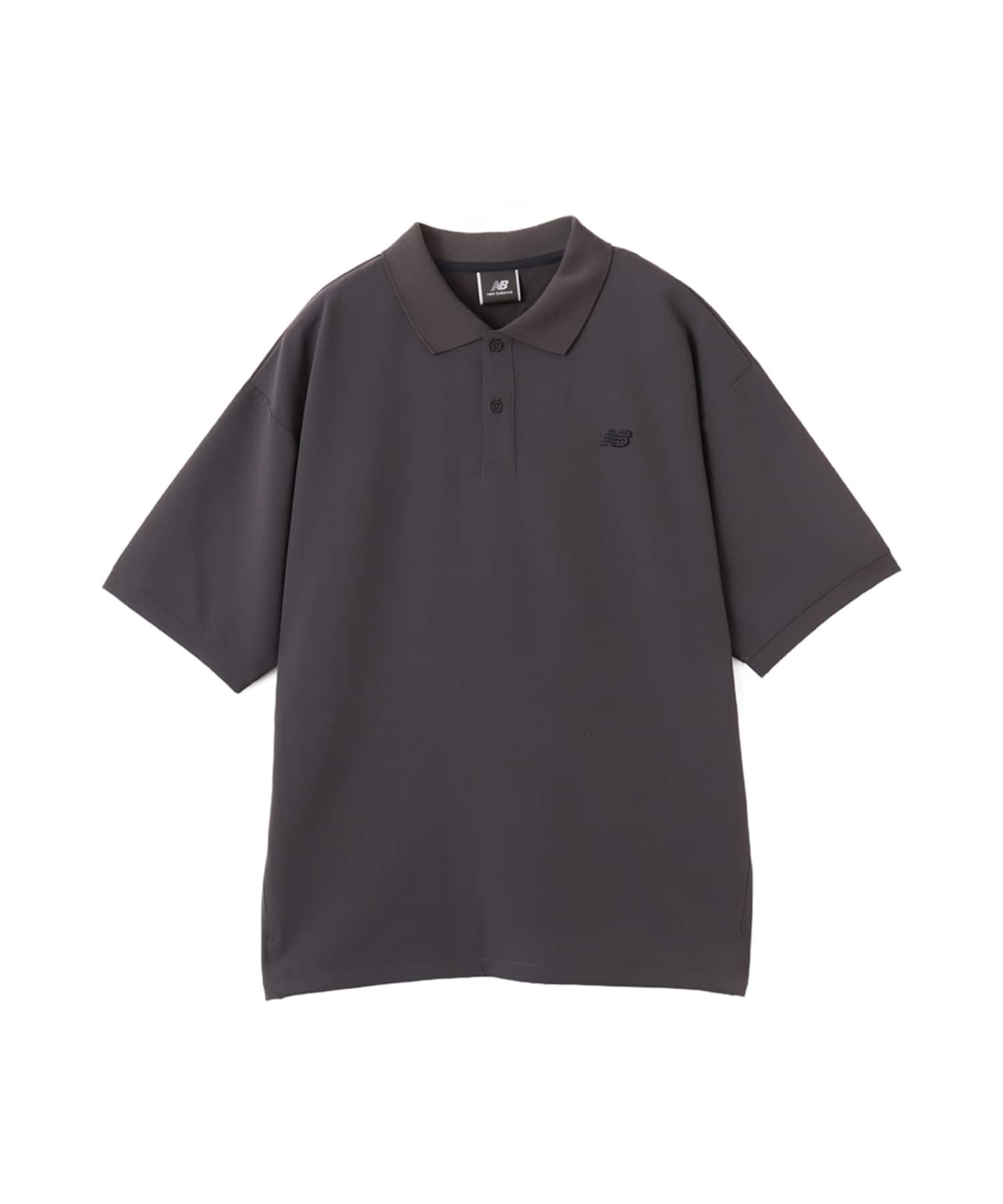 New Balance MET24 Woven Polo Shirt ブラックセメント