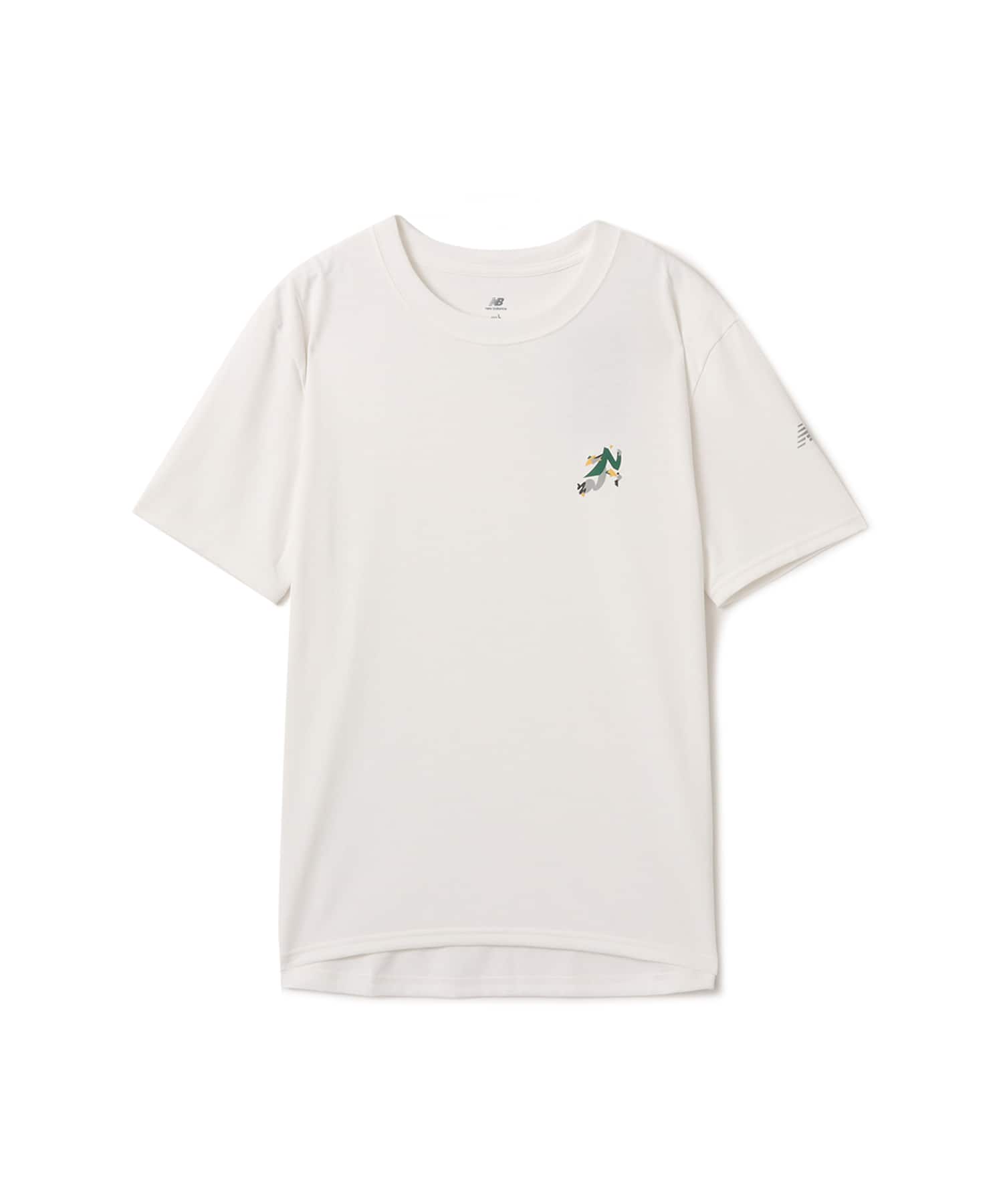 New Balance x GCP Run Chest Graphic T-Shirt WHITEのメイン画像