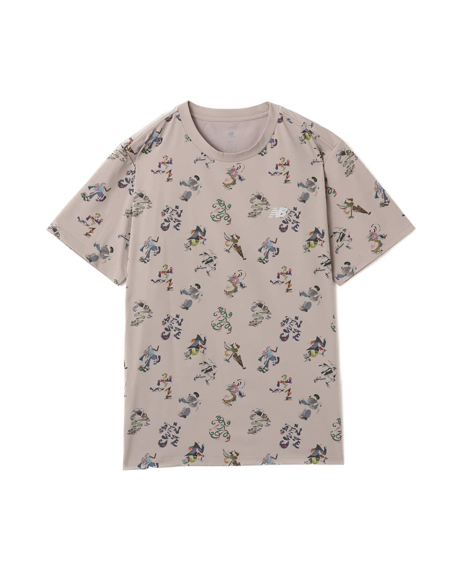 New Balance x GCP Run T-Shirt AOP BEIGEのメイン画像