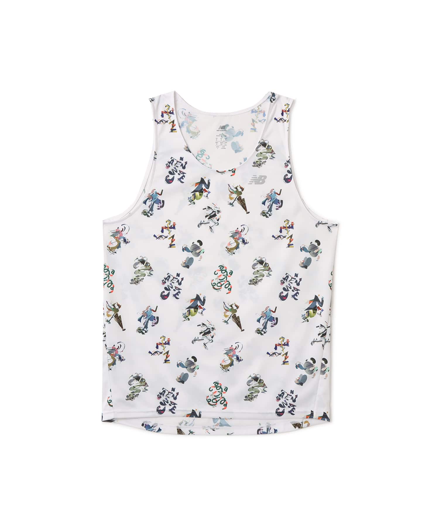 New Balance x GCP Singlet AOP WHITEのメイン画像