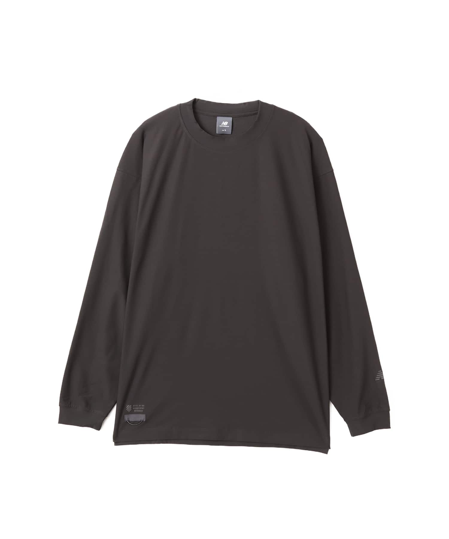 New Balance SUN SHIELD LONG SLEEVE T-SHIRT ブラックセメントのメイン画像