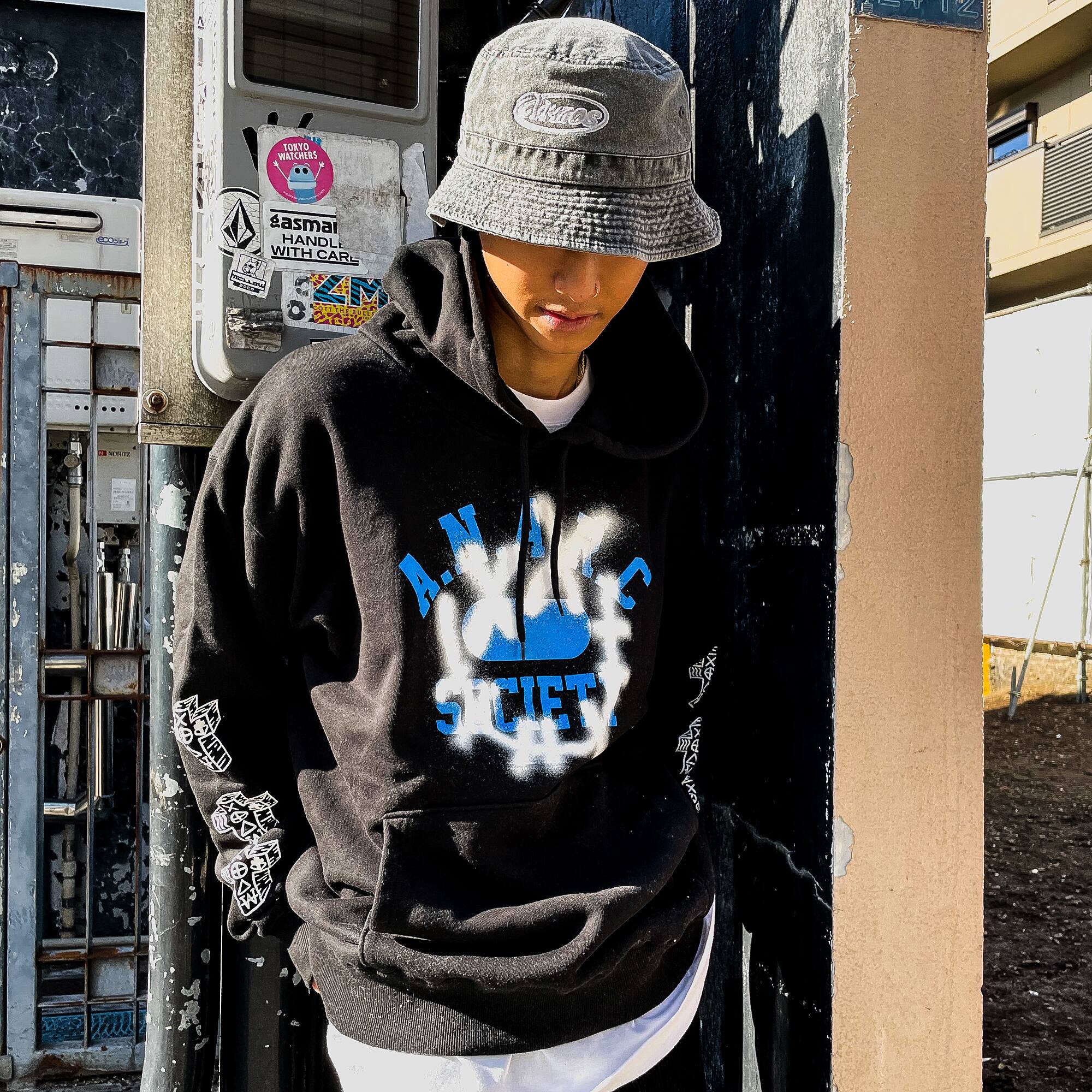 ANARC x atmos meets Mao Simmons SWEAT HOODIE BLACK 21SP-S_photo_large