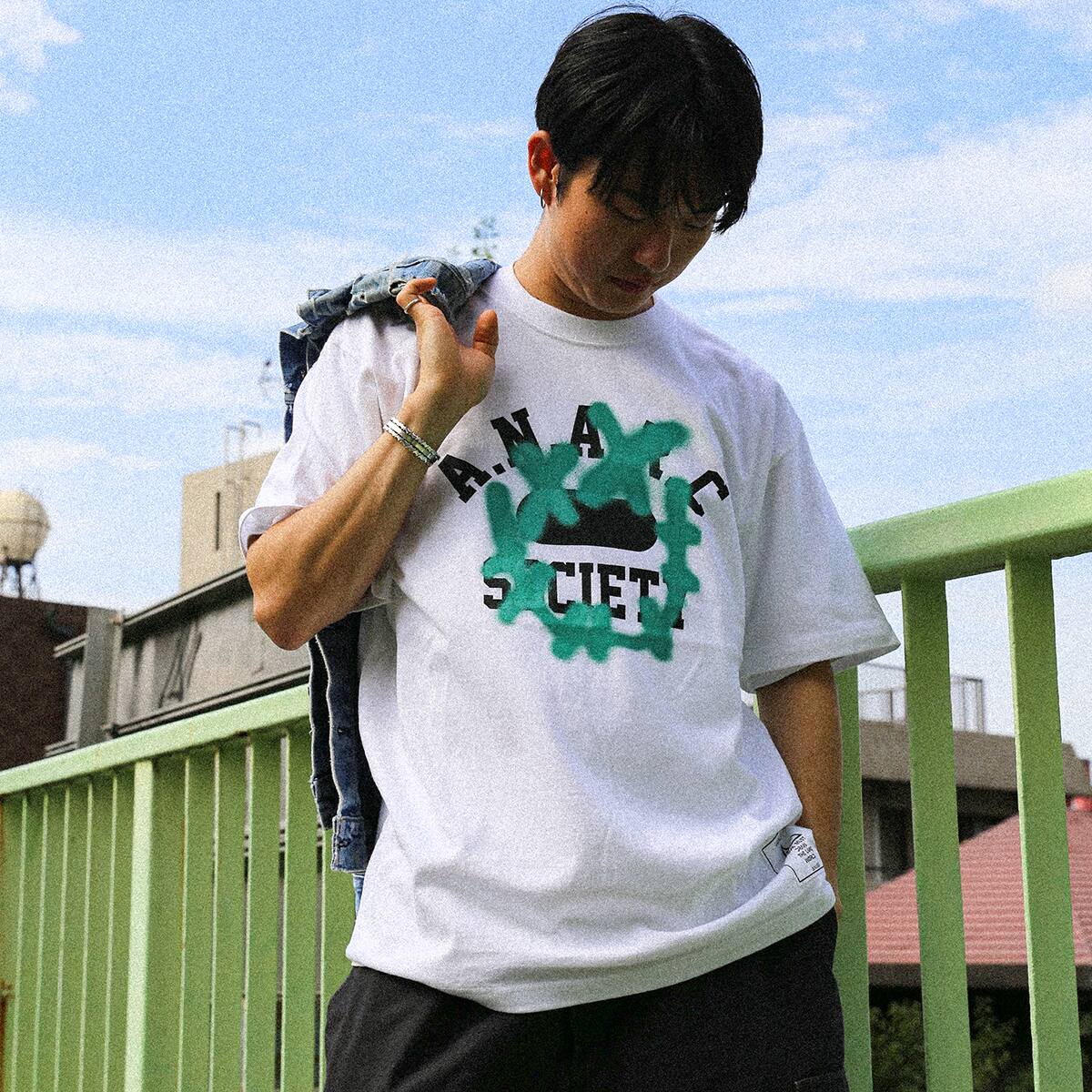 ANARC x atmos meets Mao Simmons SS TEE WHITE/GREEN 21SP-I_photo_large