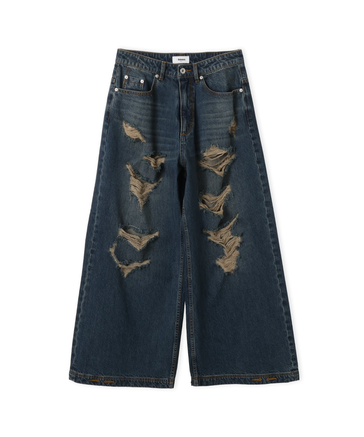 atmos pink Hard Crash Loose Denim DARK BLUEのメイン画像