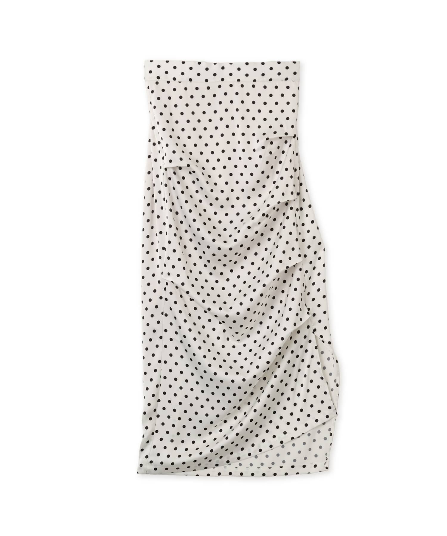atmos pink Asymmetry Dot Skirt WHITEのメイン画像
