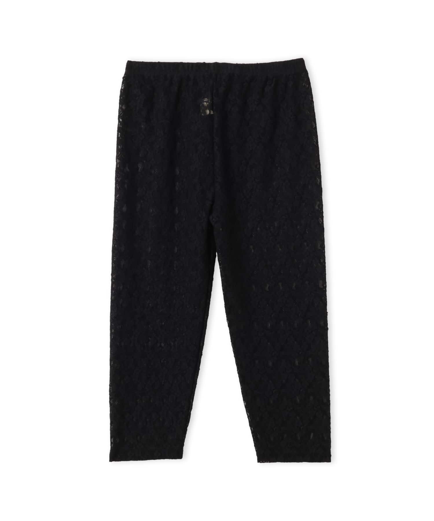 atmos pink Floral Lace Capri Leggings BLACKのメイン画像