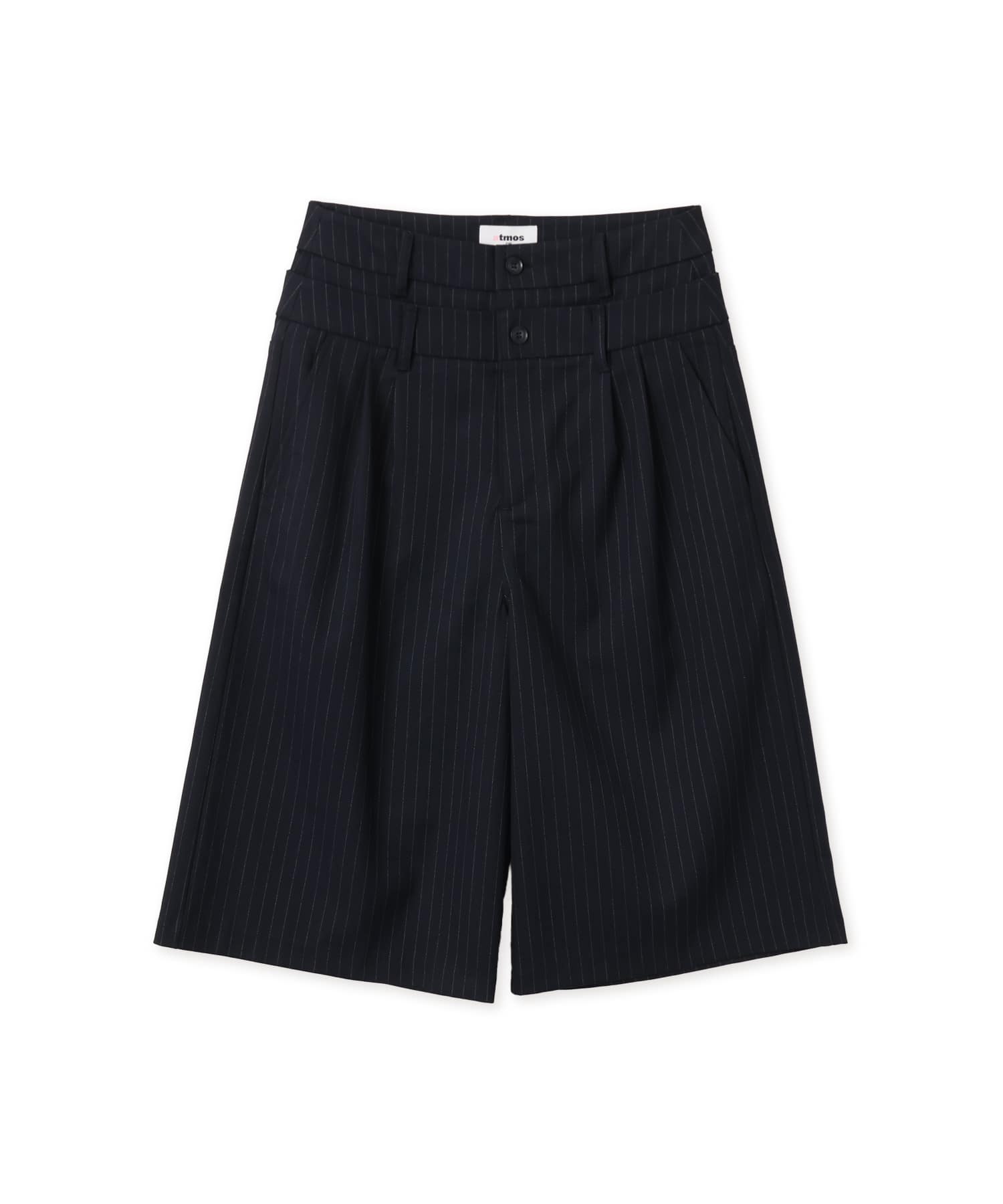 atmos pink Stripe Half Pants NAVYのメイン画像
