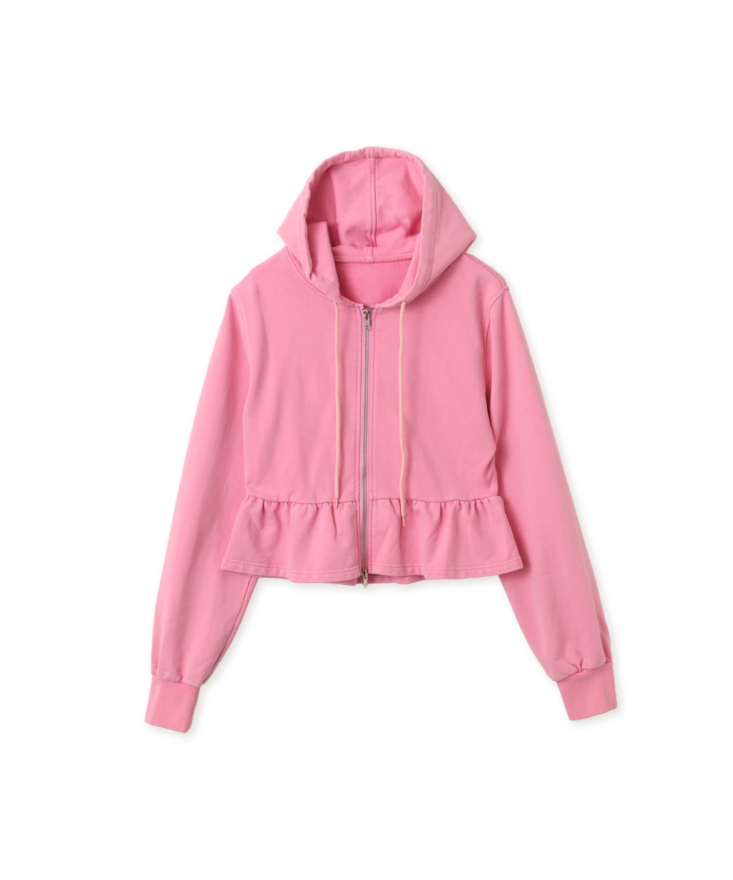atmos pink Peplum Zip Hoodie PINKのメイン画像