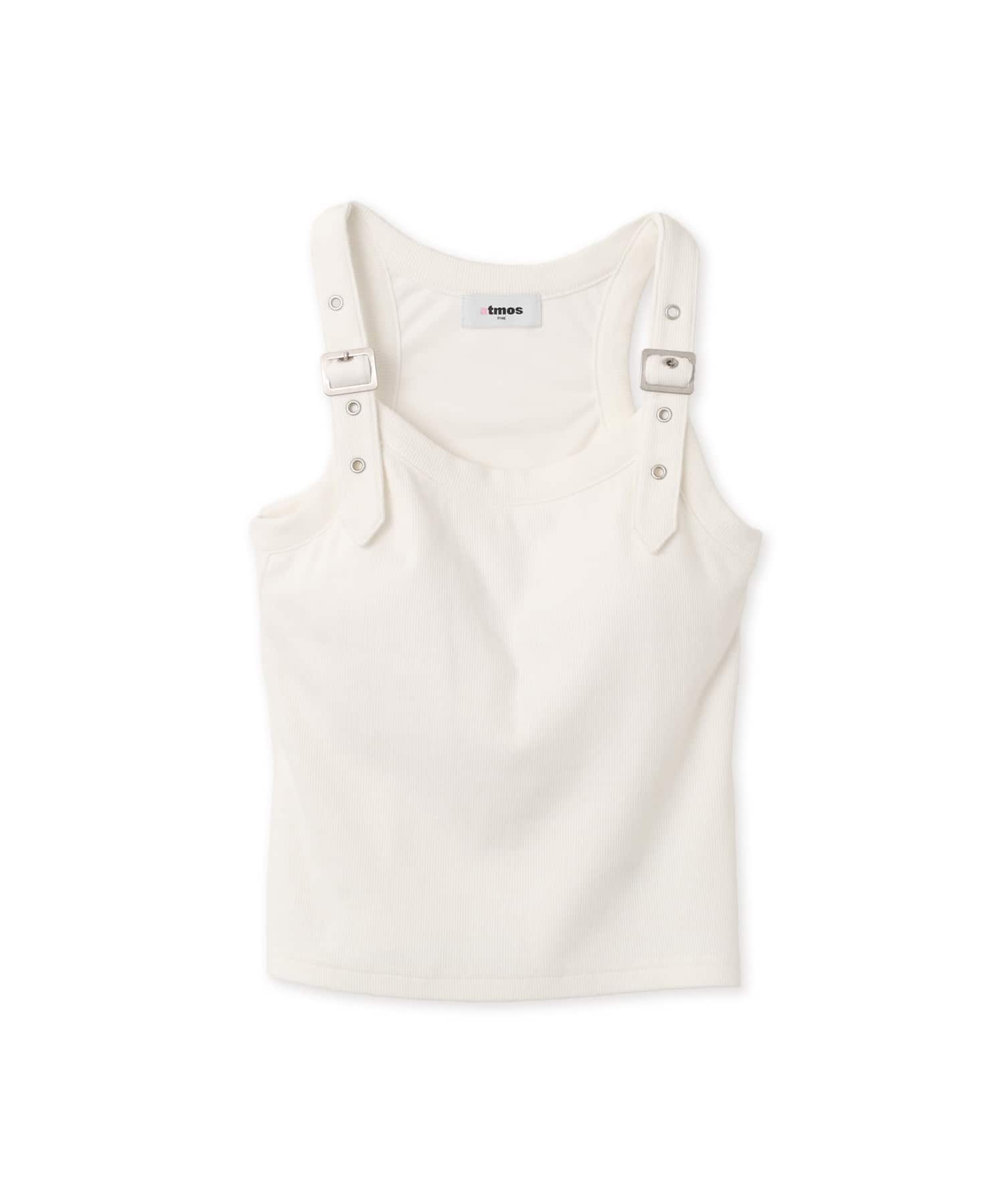 atmos pink Belt Tank Top  WHITEのメイン画像