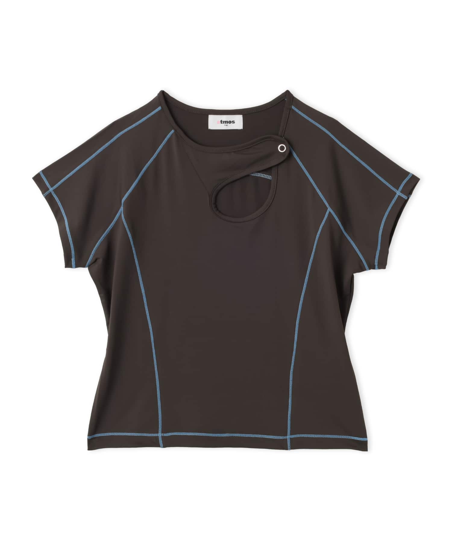 atmos pink Stitch Line T-Shirt CHARCOALのメイン画像