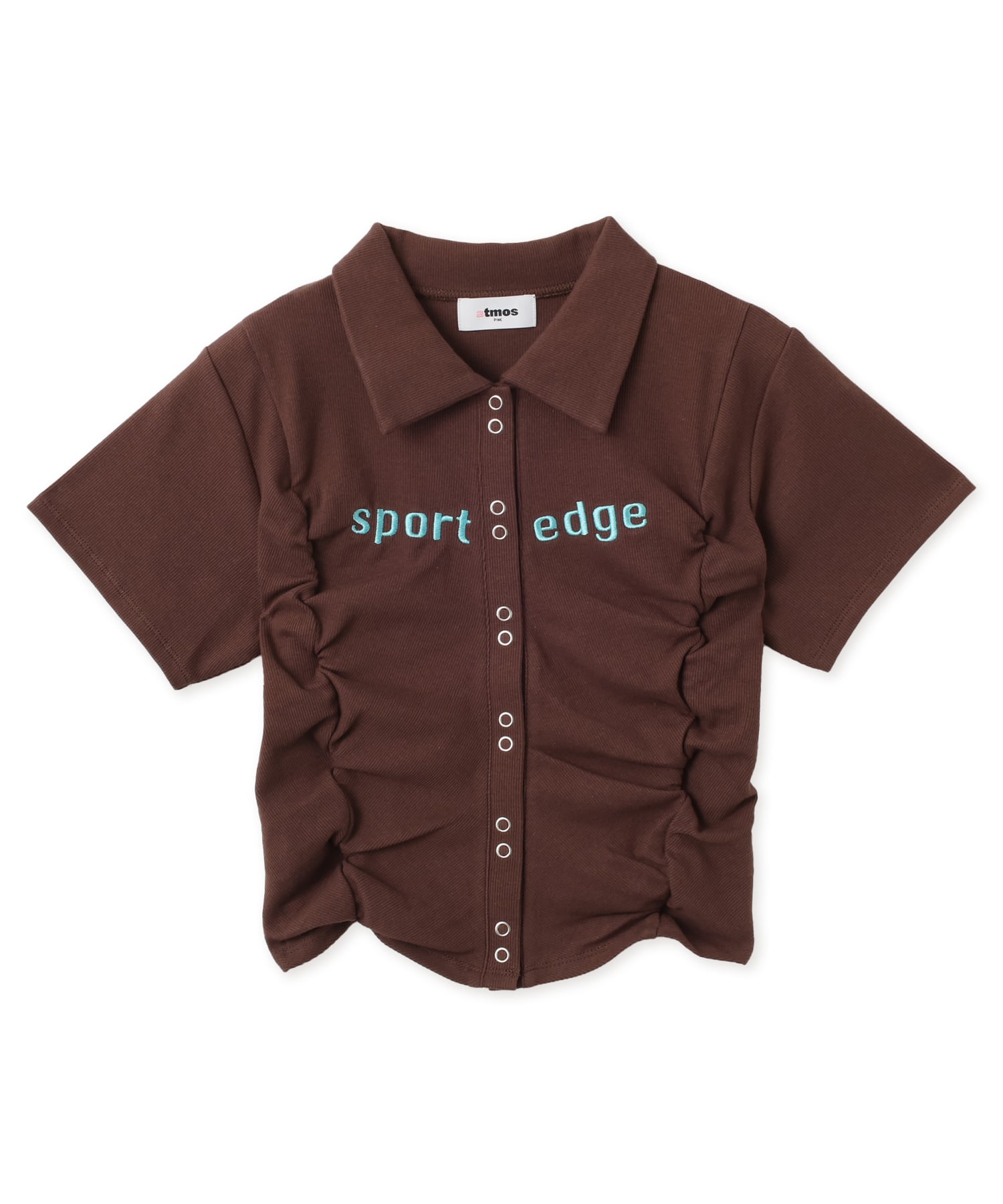 atmos pink Front Gather Tops BROWNのメイン画像