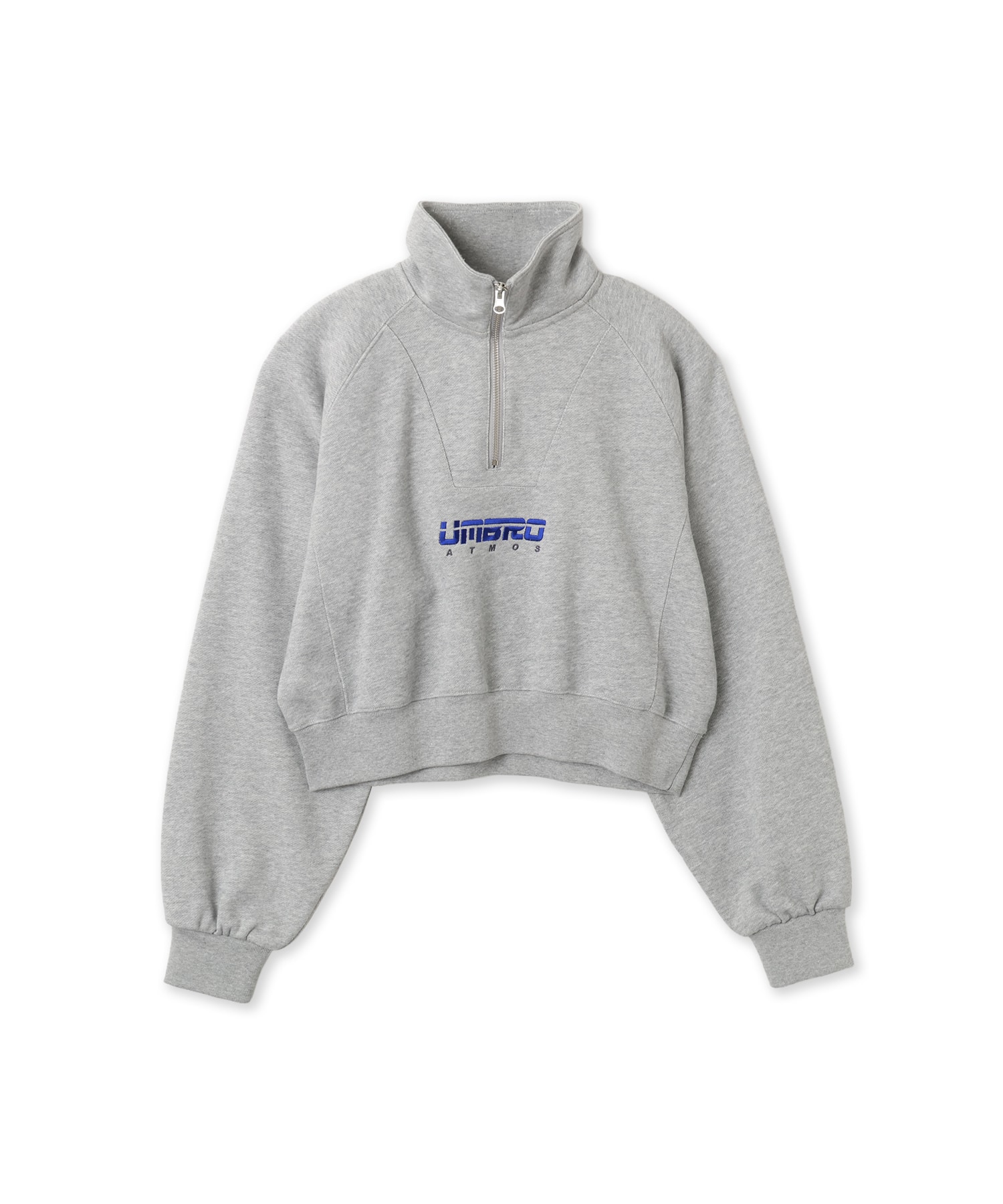 UMBRO x atmos pink Half Zip-Up Sweatshirt GRAYのメイン画像