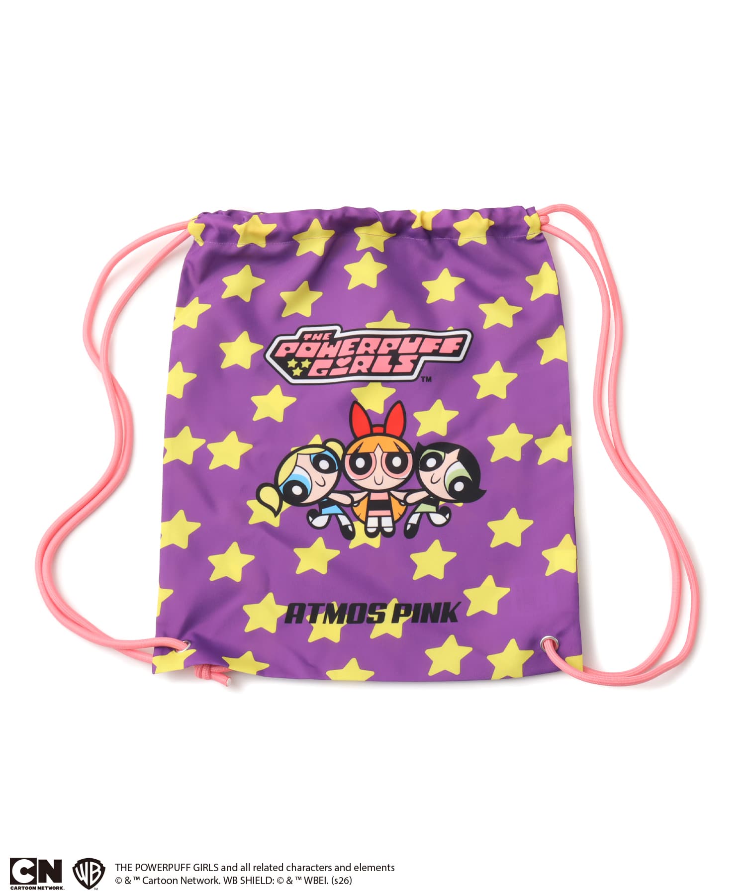 The Powerpuff Girls x atmos pink Knapsack Bag PURPLEのメイン画像