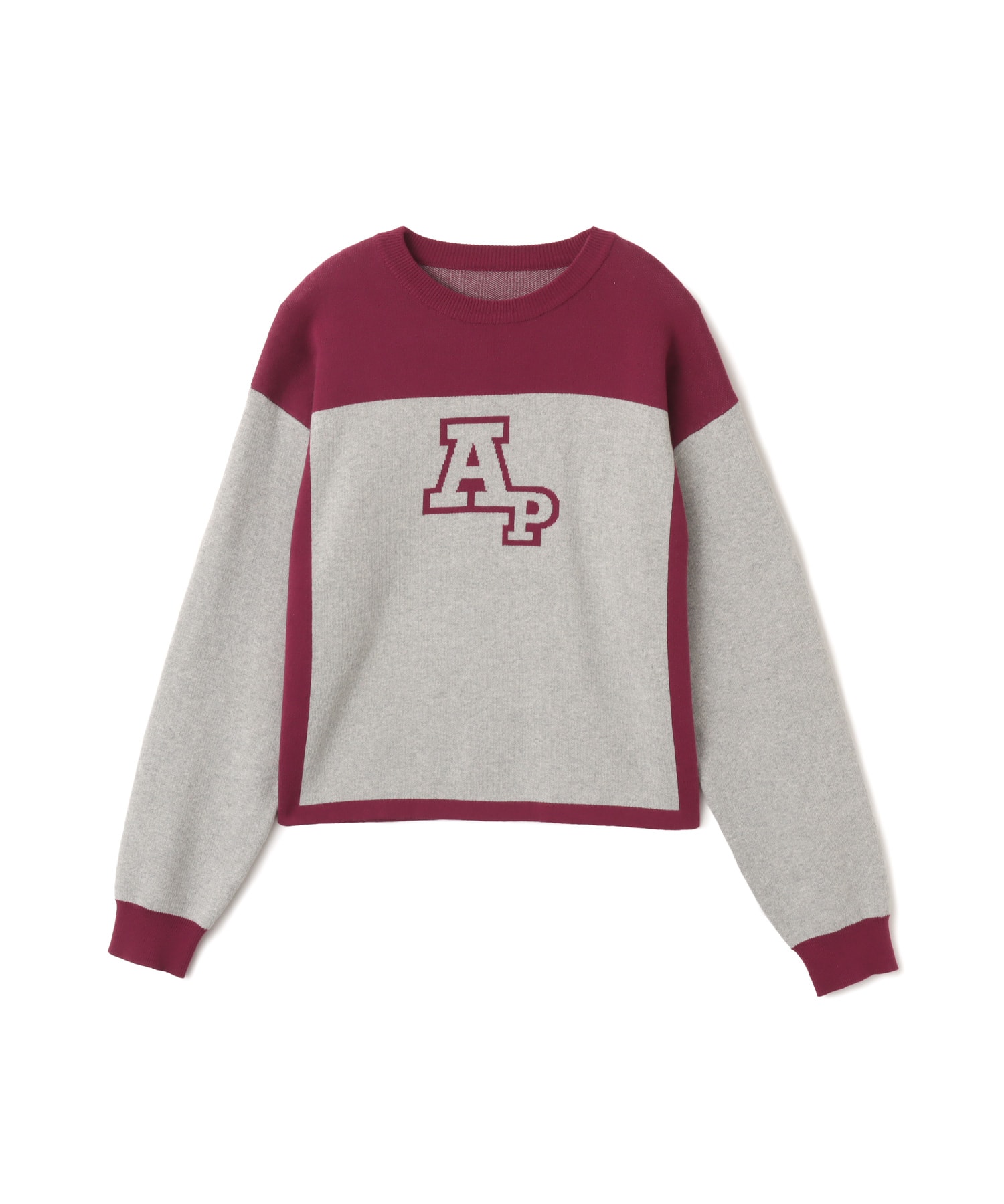 atmos pink Rugger Knit Top GRAYのメイン画像