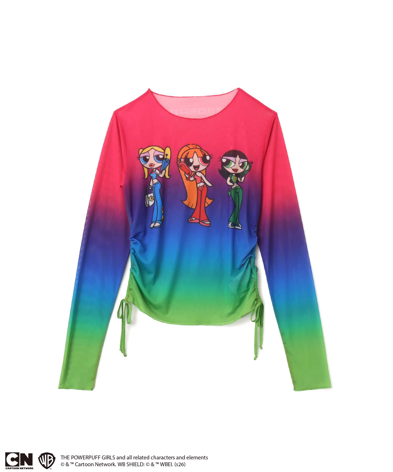 The Powerpuff Girls x atmos pink See-through LS T-shirt MULTIのメイン画像