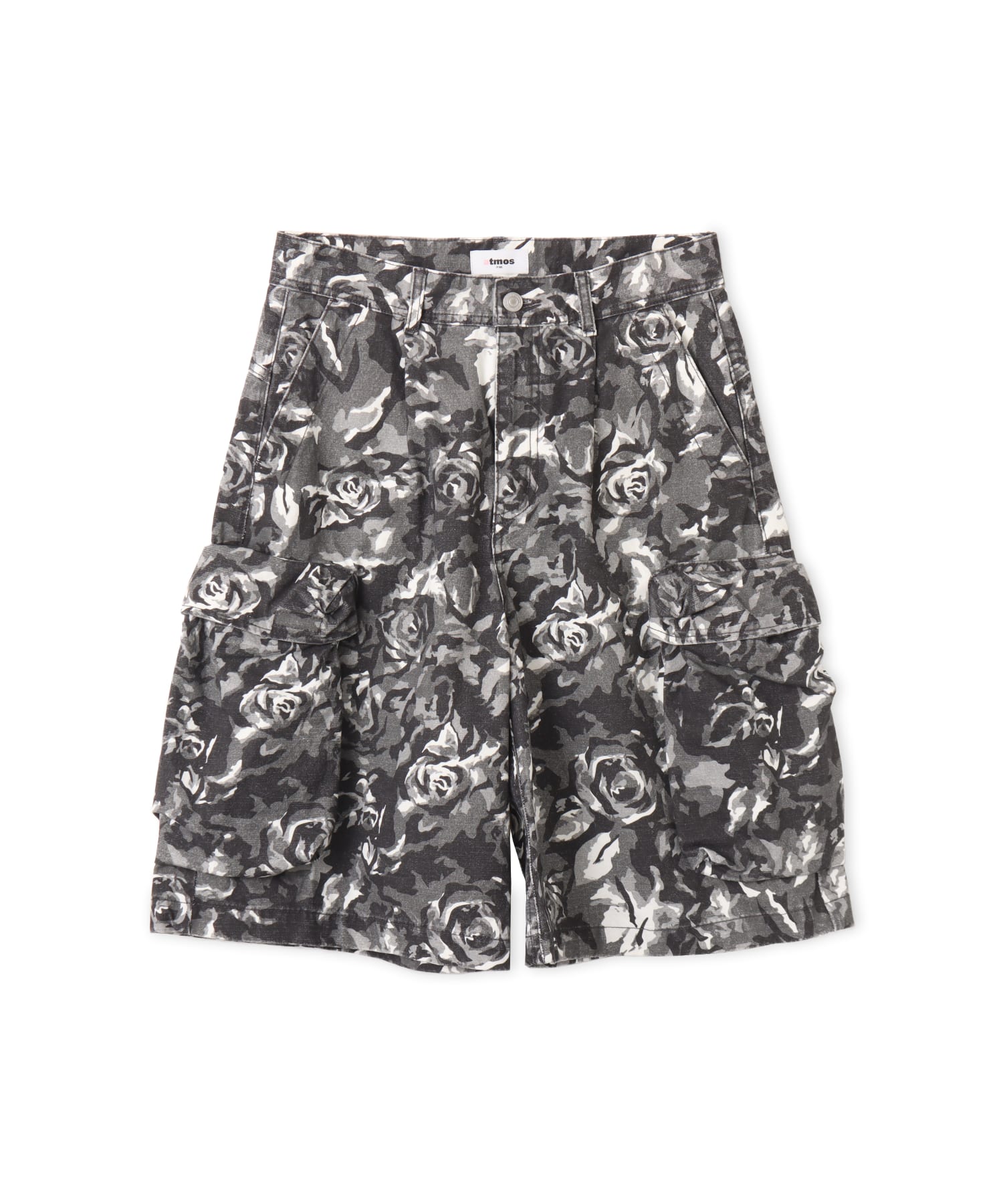 atmos pink Rose Camouflage Half Pants BLACKのメイン画像