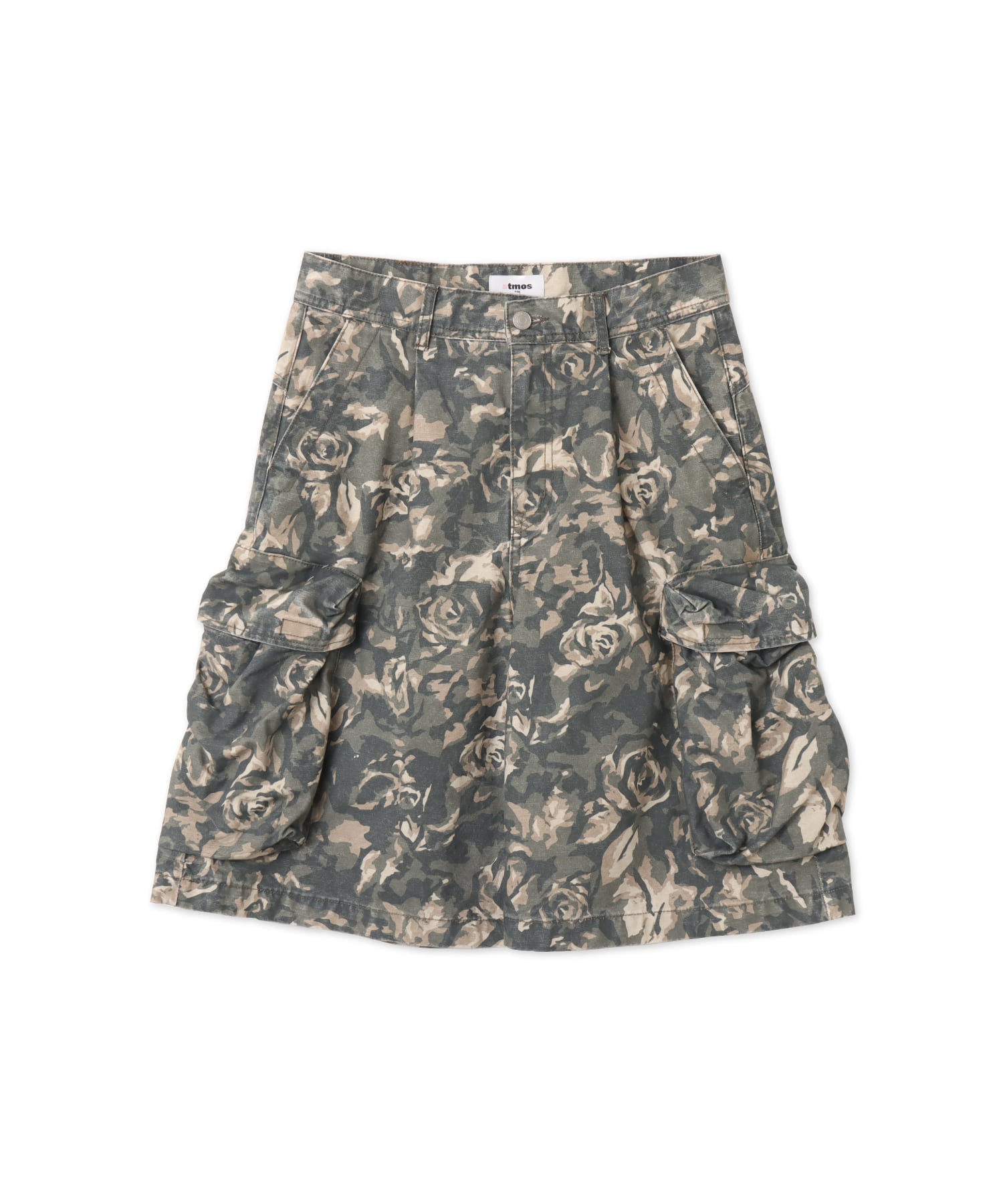 atmos pink Rose Camouflage Half Pants KHAKIのメイン画像