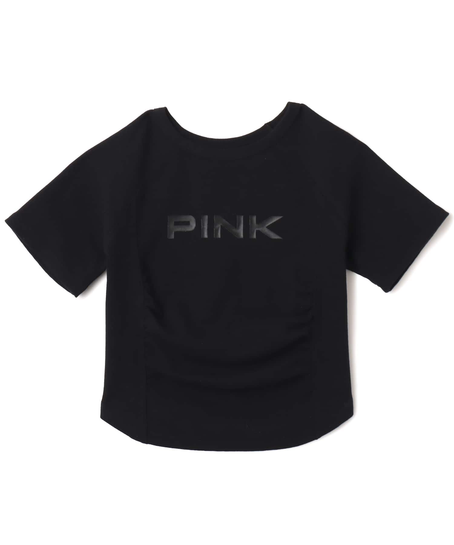 atmos pink Logo T-shirt BLACKのメイン画像
