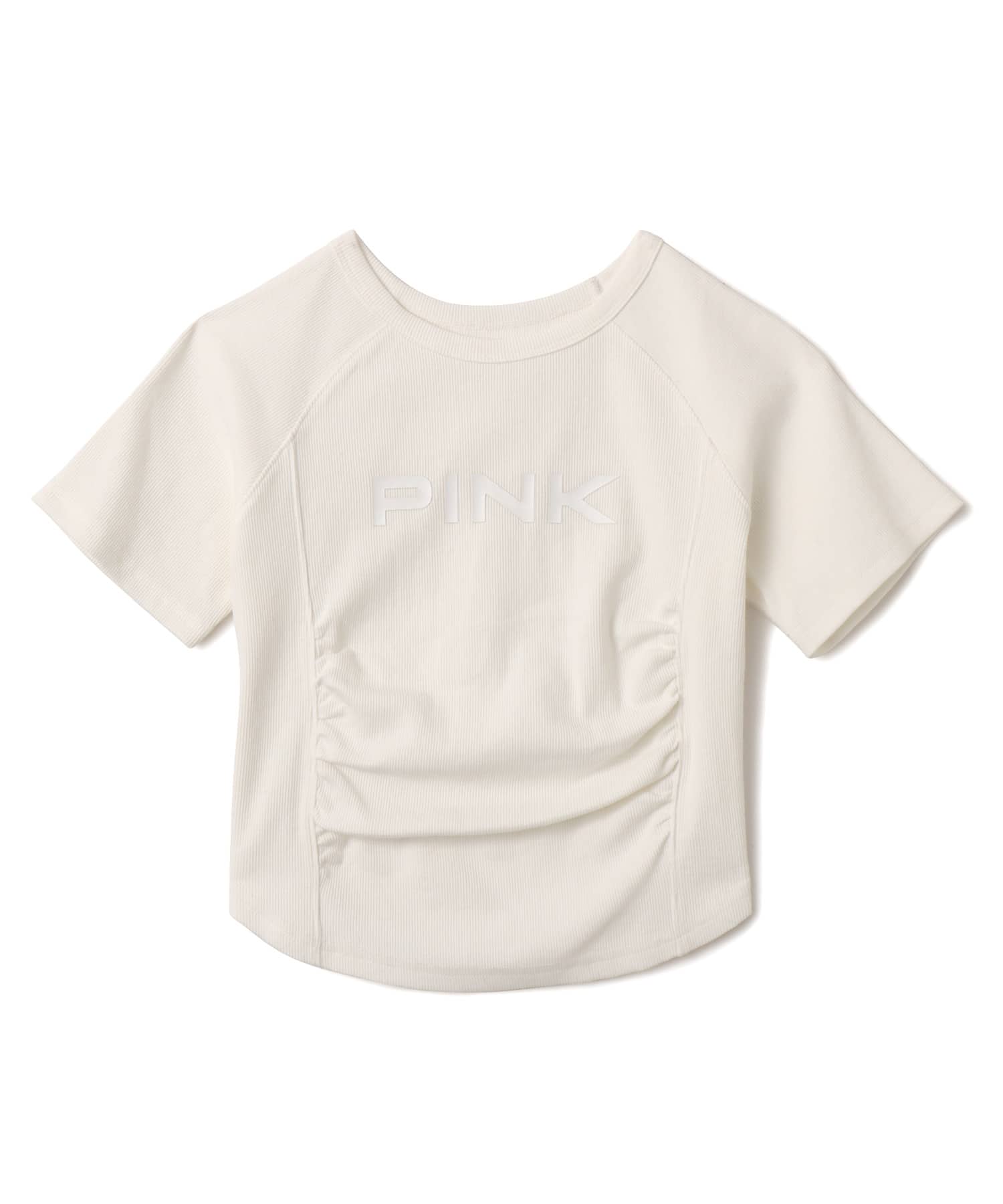 atmos pink Logo T-shirt WHITEのメイン画像