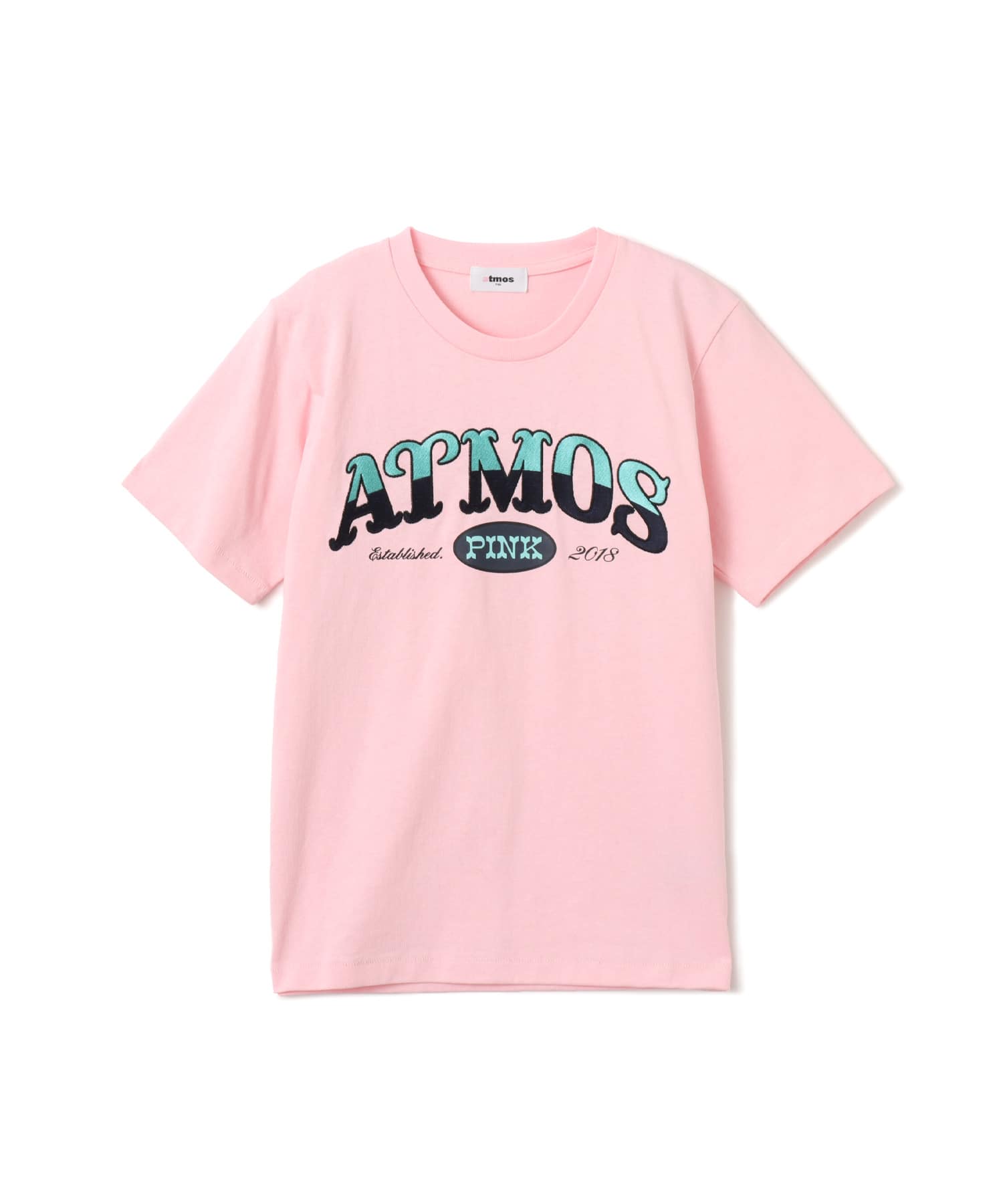 atmos pink Embroidery Logo T-shirt PINKのメイン画像