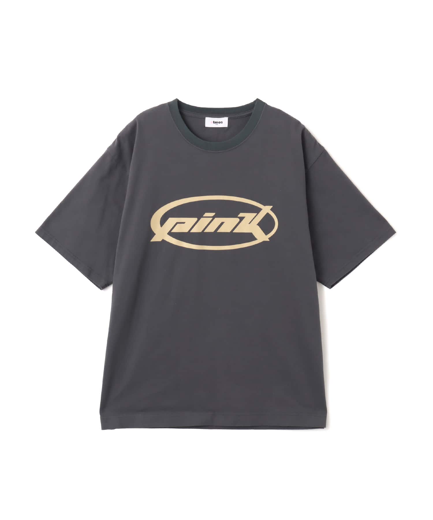 atmos pink Oval Logo T-shirt BLACKのメイン画像