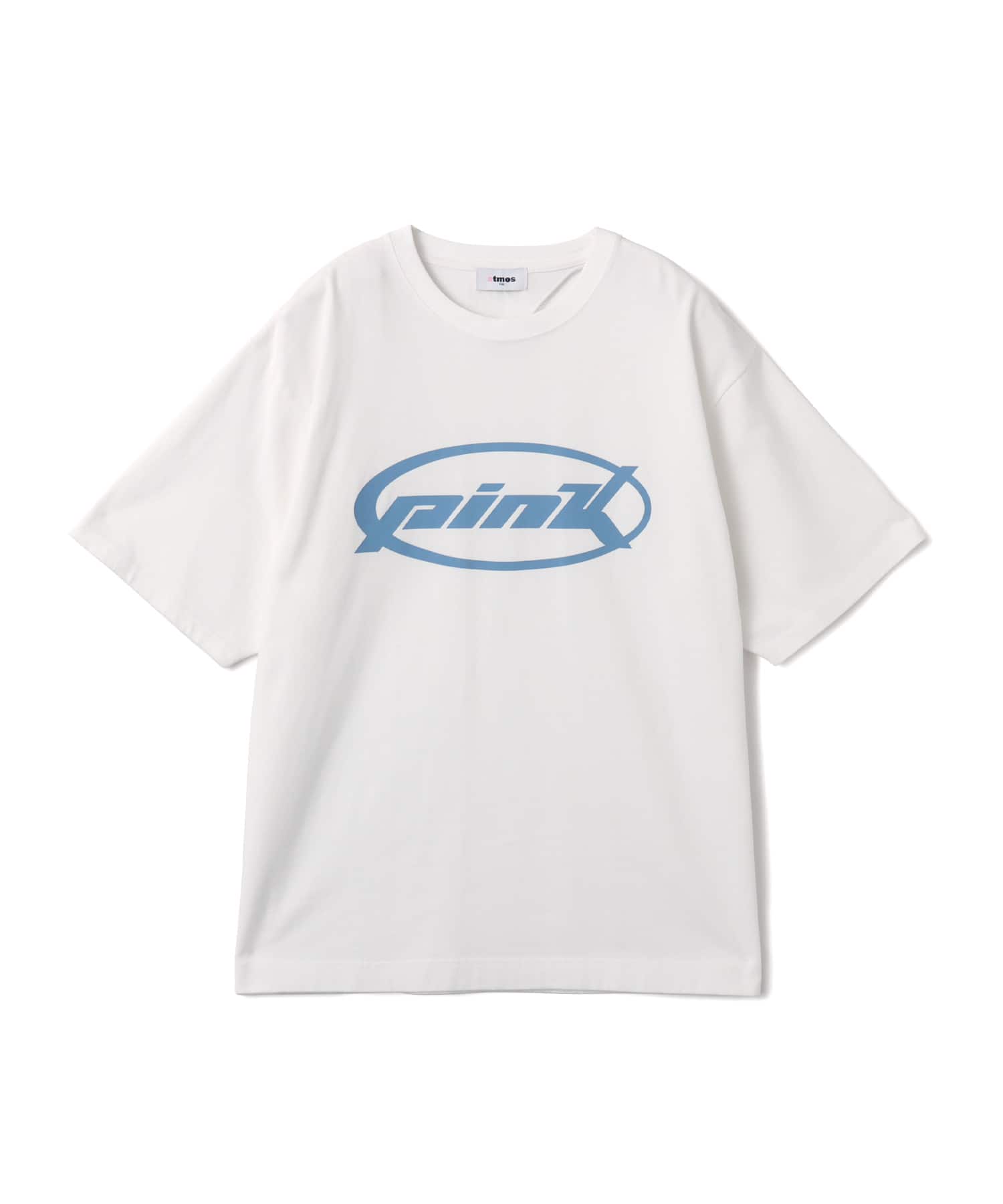 atmos pink Oval Logo T-shirt WHITEのメイン画像