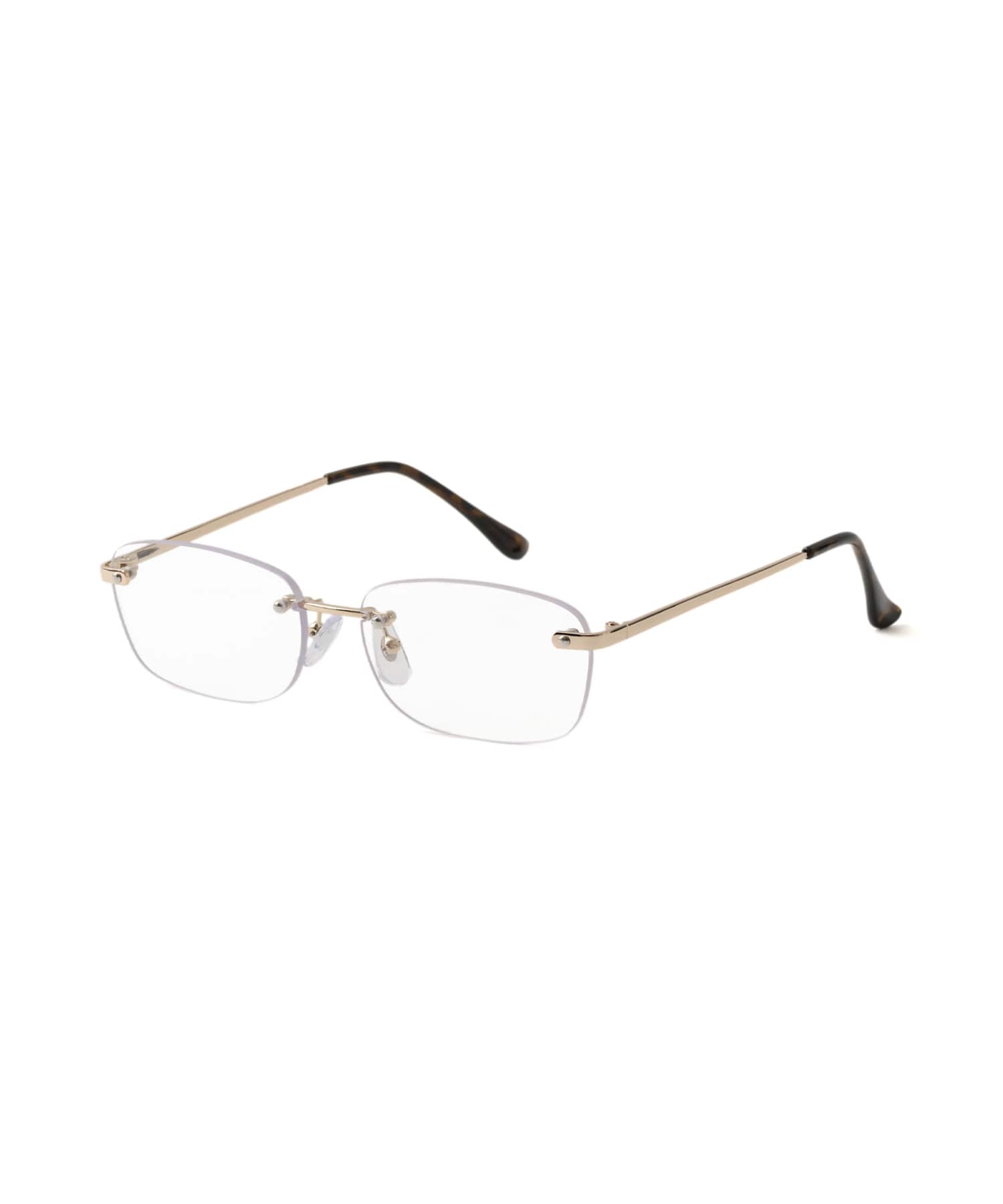 atmos pink Square Clear Glasses GOLDのメイン画像