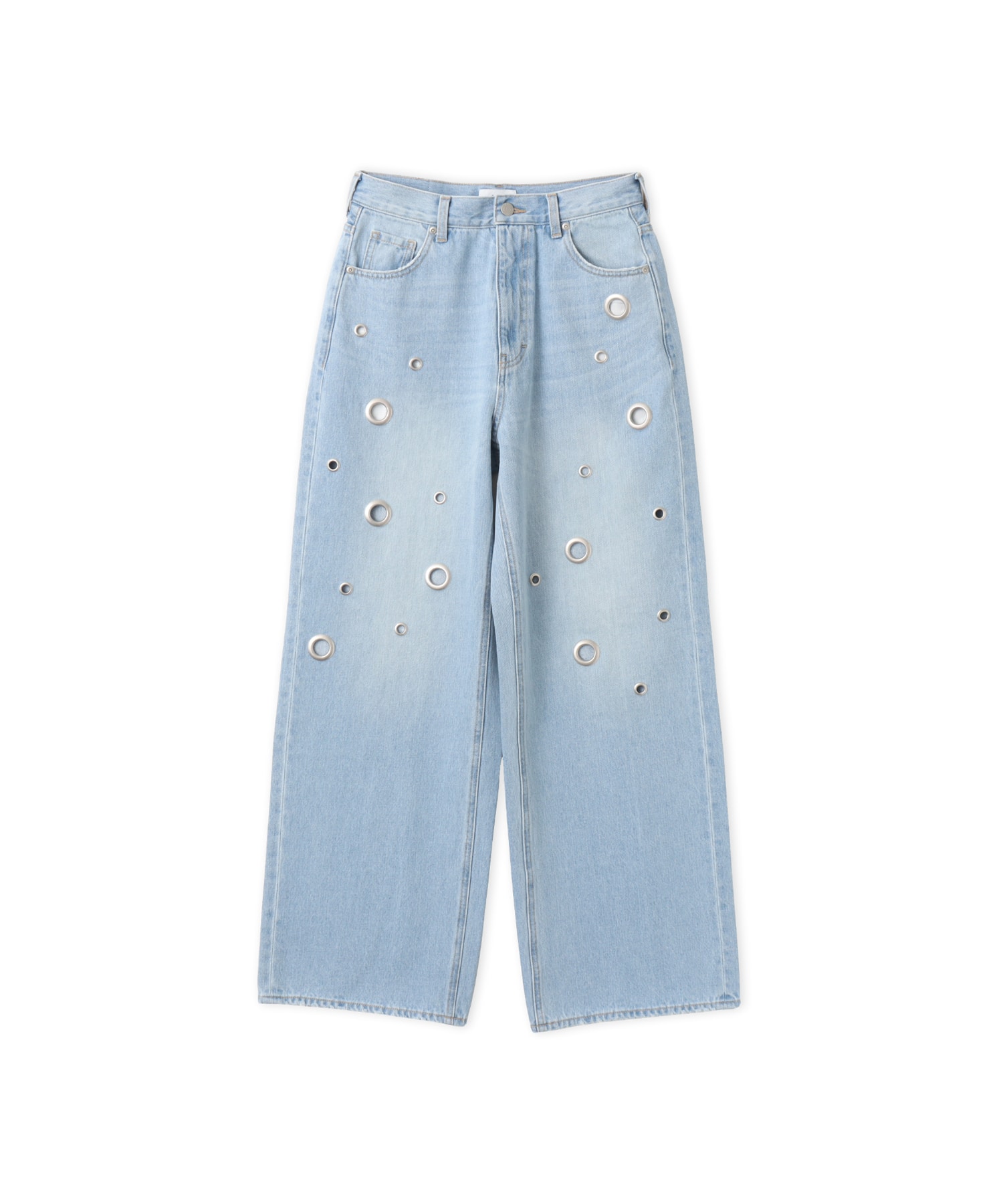 atmos pink Eyelet Denim Pants LIGHT BLUEのメイン画像