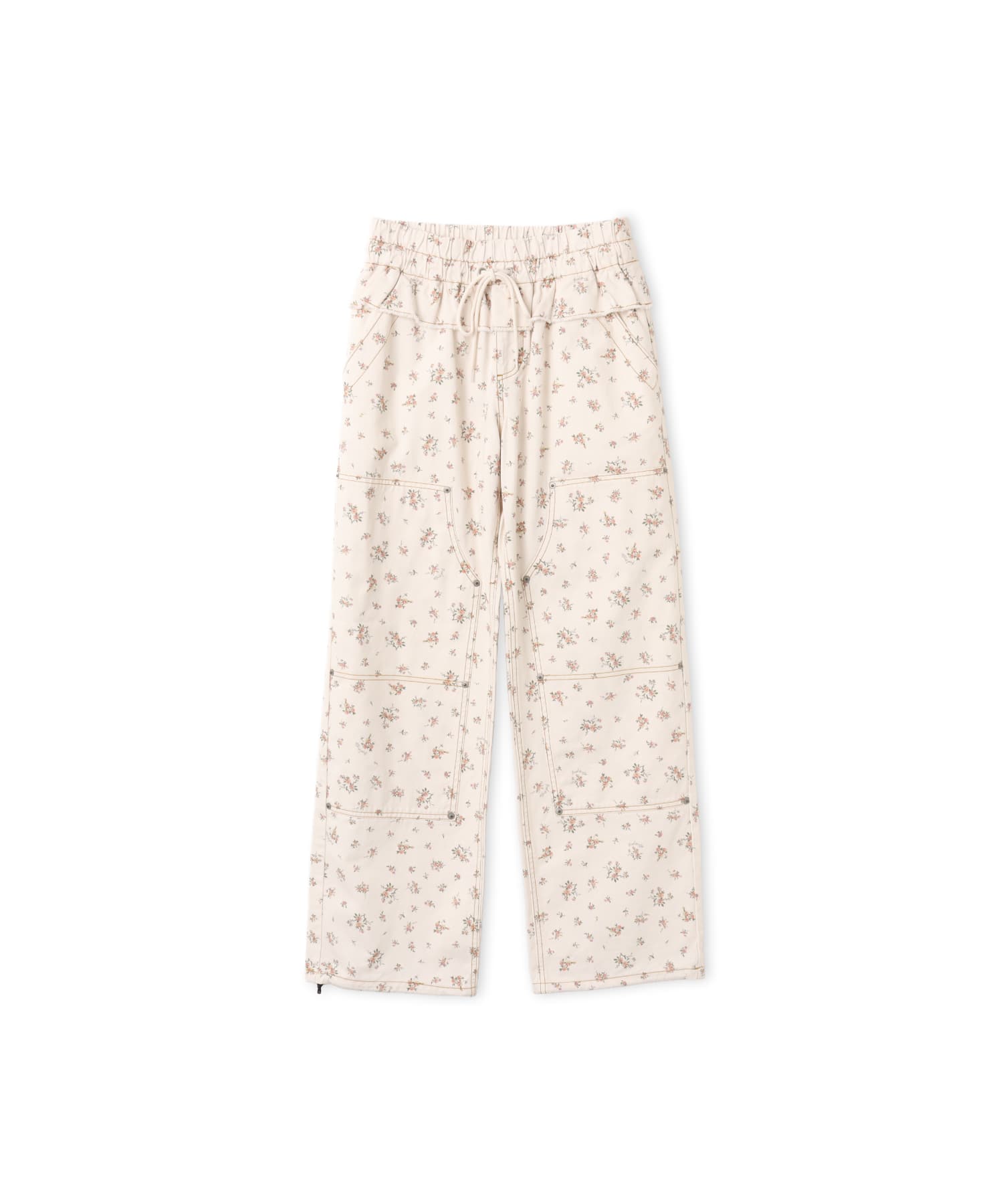 atmos pink Floral Double Knee Frill Pants WHITEのメイン画像