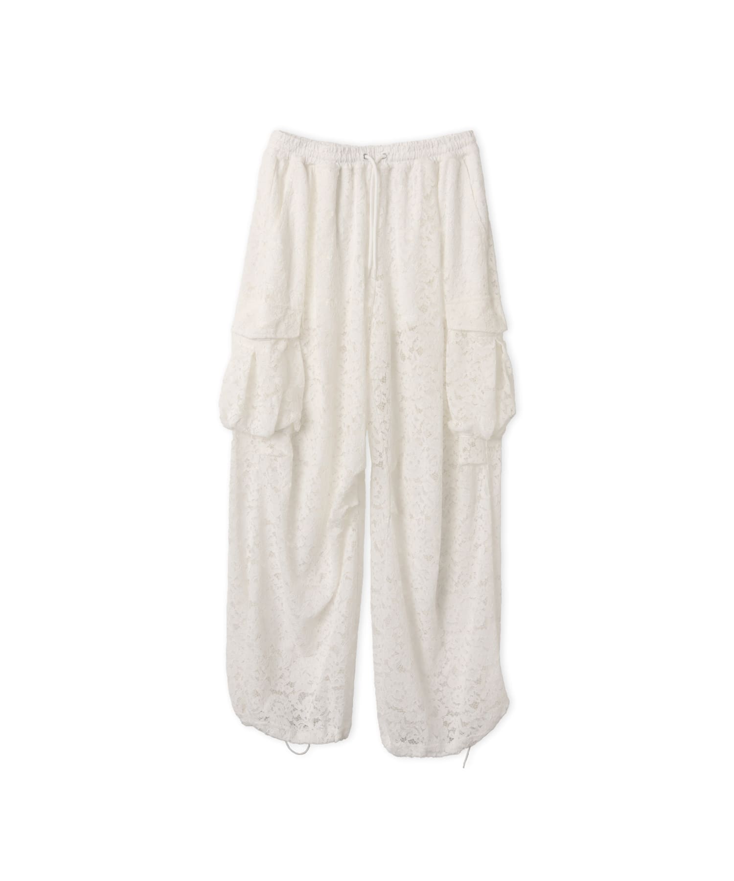 atmos pink Lace Cargo Pants WHITEのメイン画像